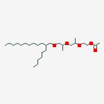 Structure of PROPYLENE GLYCOL ISOCETETH-3 ACETATE