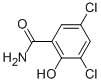 3,5-Dichloro-2-Hydroxy Benzamide结构式