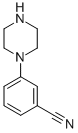 Structure of Benzonitrile,3-(1-piperazinyl)-