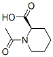 (R)-1-乙酰基-2-哌啶甲酸结构式