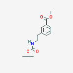 Structure of methyl 3-(2-(tert-butoxycarbonyl)aminoethyl)benzoate