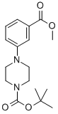 Structure of 4-[3-(METHOXYCARBONYL)PHENYL]-1-PIPERAZINECARBOXYLIC ACID, 1,1-DIMETHYLETHYL ESTER