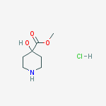 Structure of 4-HYDROXY-PIPERIDINE-4-CARBOXYLIC ACID METHYL ESTER HYDROCHLORIDE