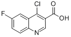 Structure of 4-Chloro-6-fluoro- quinoline-3-carboxylic acid