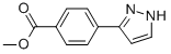 Structure of METHYL 4-(1H-PYRAZOL-3-YL) BENZOATE