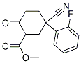 Structure of Methyl 5-cyano-5-(2-fluorophenyl)-2-oxocyclohexanecarboxylate