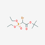 ACETIC ACID, 2-BROMO-2-(DIETHOXYPHOSPHINYL)-, 1,1-DIMETHYLETHYL ESTER结构式