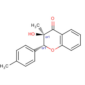 4H-1-Benzopyran-4-one,2,3-dihydro-3-hydroxy-3-methyl-2-(4-methylphenyl)-, (2R,3R)-rel-结构式