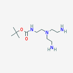 Structure of Carbamic acid, [2-[bis(2-aminoethyl)amino]ethyl]-, 1,1-dimethylethylester