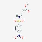 Structure of 3-[(4-nitrophenyl)sulfonylamino]propanoic acid