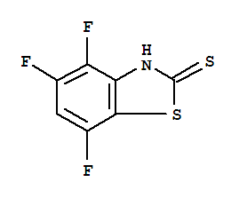 Structure of 2(3H)-Benzothiazolethione,4,5,7-trifluoro-
