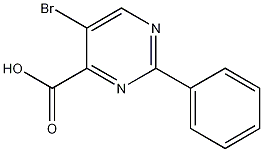Structure of 5-bromo-2-phenylpyrimidine-4-carboxylic acid