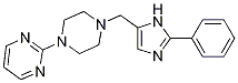 2-[4-[(2-Phenyl-1H-imidazol-5-yl)methyl]-1-piperazinyl]-pyrimidine结构式