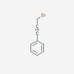 Structure of Benzene,(3-bromo-1-propynyl)-