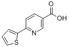 6-(2-噻吩基)烟酸结构式