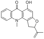 Structure of rutacridone