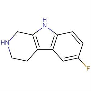 Structure of 1H-Pyrido[3,4-b]indole, 6-fluoro-2,3,4,9-tetrahydro-