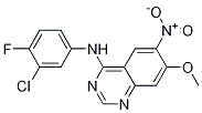 N-(3-氯-4-氟苯基)-7-甲氧基-6-硝基喹唑啉-4-胺结构式