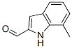 Structure of 1H-Indole-2-carboxaldehyde,7-methyl-