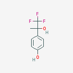 Benzenemethanol, 4-hydroxy-α-methyl-α-(trifluoromethyl)-结构式