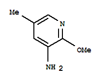 PYRIDIN-3-AMINE,2-METHOXY-5-METHYL-结构式