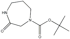 3-氧代-1,4-二氮杂环庚烷-1-甲酸叔丁酯结构式