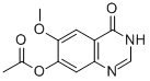 7-ACETOXY-6-METHOXY-3,4-DIHYDROQUINAZODIN-4-ONE结构式