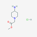 Structure of Methyl 2-(4-aminopiperidin-1-yl)acetate hydrochloride