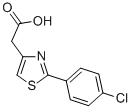 Structure of 2-[2-(4-CHLOROPHENYL)-1,3-THIAZOL-4-YL]ACETIC ACID