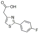 Structure of 2-(4-FLUOROPHENYL)-1,3-THIAZOL-4-YL]ACETIC ACID