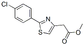 2-(4-Chlorophenyl)-4-thiazoleacetic acid methyl ester结构式