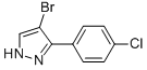 Structure of 4-BROMO-3-(4-CHLOROPHENYL)-1H-PYRAZOLE