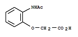 (2-Acetamidophenoxy)acetic acid结构式