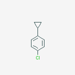Structure of Benzene, 1-chloro-4-cyclopropyl-