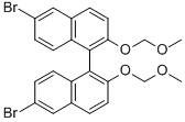 Structure of (R)-(+)-6,6-DIBROMO-2,2-BIS(METHOXYMETHOXY)-1,1-BINAPHTHYL
