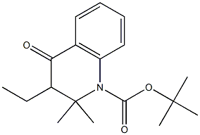 Structure of 4(1H)-Quinolinone, 3-ethyl-2,3-dihydro-2,2-dimethyl-