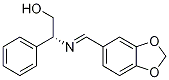 Structure of (R,E)-2-(benzo[d][1,3]dioxol-5-ylmethyleneamino)-2-phenylethanol