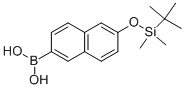 Structure of 6-T-BUTYLDIMETHYSILYLOXY-2-NAPHTHALENEBORONIC ACID