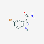 Structure of 5-Bromo-1H-indazole-3-carboxamide