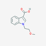 Structure of 1-(2-methoxyethyl)-1H-indole-3-carboxylic acid