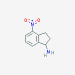 Structure of 1H-Inden-1-amine, 2,3-dihydro-4-nitro-