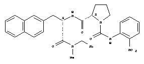 Structure of 1-[[(2-NITROPHENYL)AMINO]CARBONYL]-L-PROLYL-N-METHYL-3-(2-NAPHTHALENYL)-N-(PHENYLMETHYL)-L-ALANINAMIDE