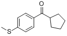 CYCLOPENTYL 4-THIOMETHYLPHENYL KETONE结构式