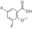 Structure of 3,5-DIFLUORO-2-METHOXYBENZOIC ACID