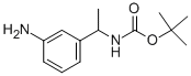 N-[1-(3-氨基苯基)乙基]氨基甲酸叔丁酯结构式