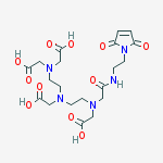 Structure of N-(2-MALEIMIDOETHYL)DIETHYLENETRIAMINEPENTAACETIC ACID, MONOAMIDE