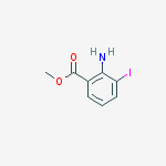 Structure of methyl 2-amino-3-iodobenzoate