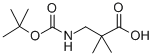 Structure of Boc-3-amino-2,2-dimethyl-propionic acid