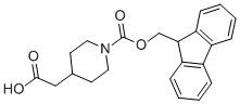 Structure of FMOC-4-CARBOXYMETHYL-PIPERIDINE