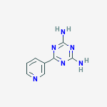 Structure of 1,3,5-Triazine-2,4-diamine, 6-(3-pyridinyl)-